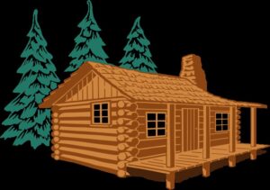 cabin-clipart-a-log-cabin-with-trees-and-snow