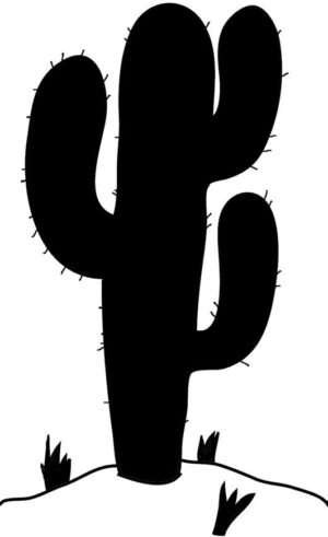cactus-clipart-black-and-white-a-cactus-silhouette