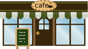 cafe-clipart-a-store-front-with-sign-and-green-door