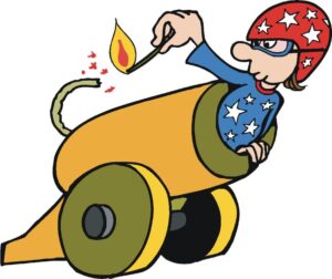cannon-clipart-a-cartoon-character-riding-rocket-with-star-on-it
