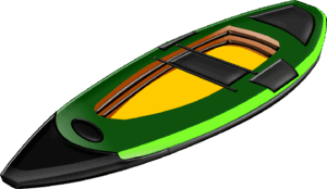 canoe-clipart-a-green-and-yellow-kayakle
