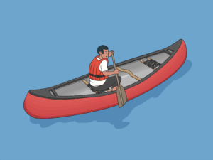 canoe-clipart-a-man-in-canoe-with-paddle