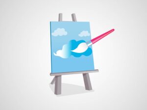 canvas-clipart-a-painting-on-ease-with-cloud
