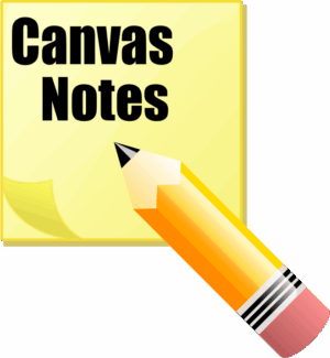 canvas-clipart-a-pencil-and-note-with-the-word-canvas-notes