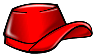 cap-clipart-a-red-hat-with-black-background