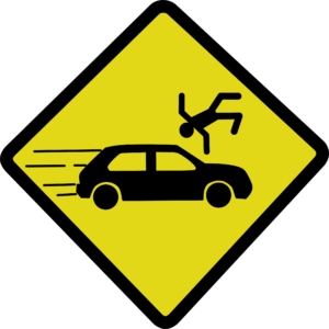 car-crash-clipart-a-yellow-diamond-with-black-outline-of-car
