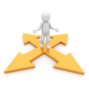 career-clipart-a-person-standing-on-arrows