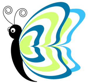 cartoon-clipart-a-butterfly-with-blue-and-green-wing