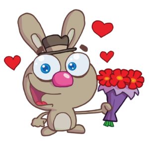 cartoon-clipart-a-cartoon-bunny-holding-bouquet-of-flowers