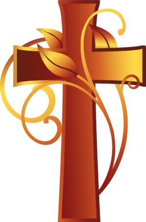 catholic-clipart-a-cross-with-swirl-around-it