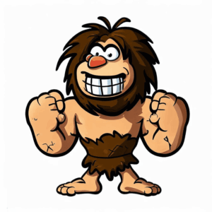 caveman-clipart-a-cartoon-character-with-big-smile-and-arms
