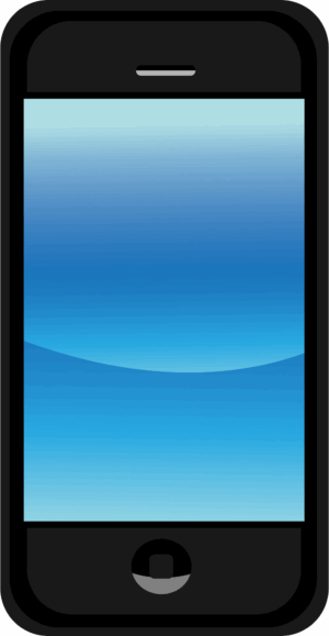 cellphone-clipart-a-black-and-blue-phone-with-white-screen