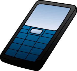 cellphone-clipart-a-cell-phone-with-blue-screen