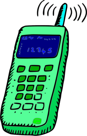 cellphone-clipart-a-green-cell-phone-with-blue-screen
