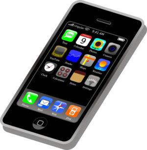 cellphone-clipart-an-iphone-with-various-apps-on-it