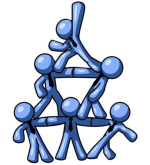 challenges-clipart-a-group-of-people-standing-in-pyramid