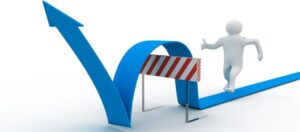 challenges-clipart-a-person-is-standing-on-blue-arrow-and-pointing-to-the-right