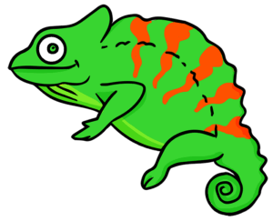 chameleon-clipart-a-green-chamel-two