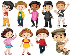 character-clipart-illustration-of-the-different-people-on-a-white-background-vector