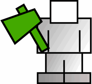 characters-clipart-a-green-arrow-pointing-up-to-white-man
