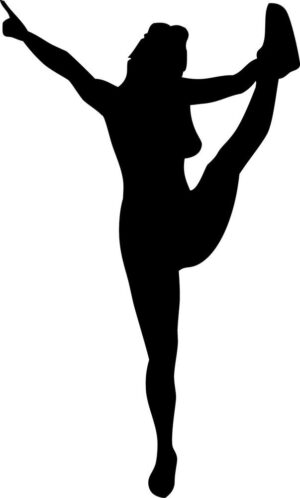 cheerleading-clipart-a-silhouette-of-woman-doing-kick