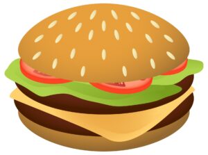 cheeseburger-clipart-a-hamburger-with-big-bun-and-lete