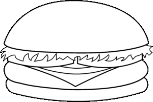 cheeseburger-clipart-a-hamburger-with-bunt-on-it