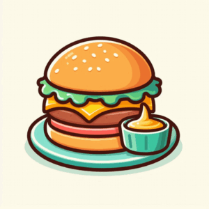 cheeseburger-clipart-a-hamburger-with-cup-of-coffee