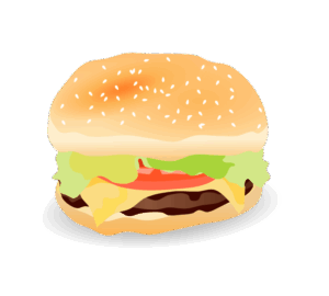 cheeseburger-clipart-a-hamburger-with-lete-and-on-it