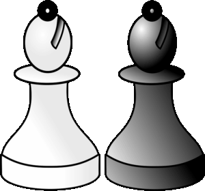 chess-clipart-two-chess-pieces-on-a-black-background