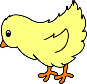 chick-clipart-a-yellow-chicken-with-black-beak