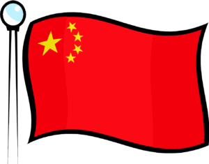 china-clipart-a-chinese-flag-with-white-pole