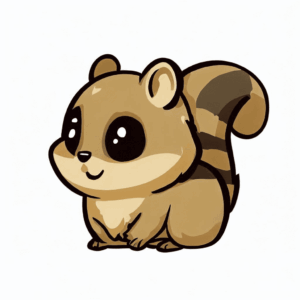 chipmunk-clipart-a-cartoon-squirrel-with-big-nose