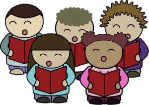 choir-clipart-a-group-of-children-reading-books