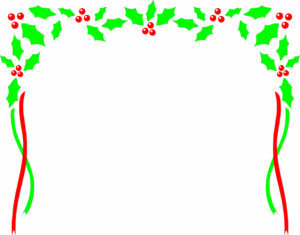christmas-borders-clipart-a-holly-and-wreath-with-red-berries