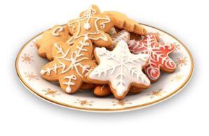 christmas-cookies-clipart-a-plate-of-cookies-with-icing-on-top