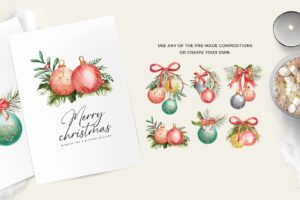 christmas-decorations-clipart-christmas-ornaments-watercolor-clipart