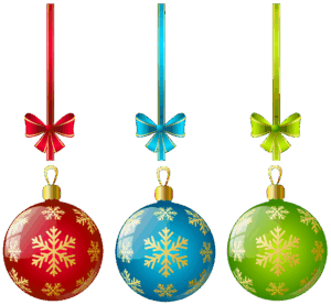 christmas-decorations-clipart-three-christmas-balls-with-bows-and-snowflakes