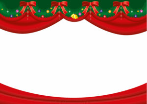 christmas-frame-clipart-a-christmas-card-with-red-ribbon-and-green-background