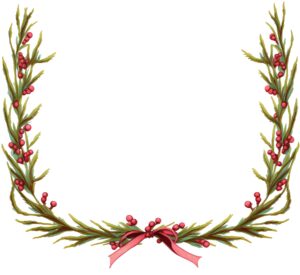 christmas-garland-clipart-a-wreath-with-red-berries-and-green-leaves