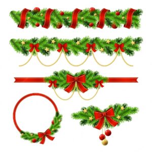 christmas-garland-clipart-christmas-garlands-and-ribbons