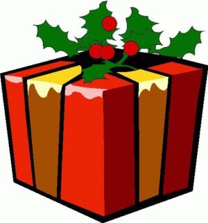 christmas-presents-clipart-a-christmas-present-box-with-holly-and-red-berries