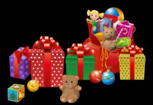 christmas-presents-clipart-a-teddy-bear-sitting-on-top-of-pile-presents