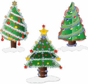 christmas-trees-clipart-three-christmas-trees-with-decorations