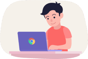 chromebook-clipart-a-man-sitting-at-laptop-with-google-logo-on-the-screen