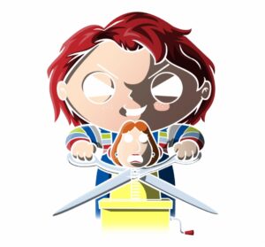 chucky-clipart-a-couple-of-people-with-scissors-and-box