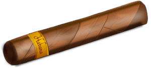 cigar-clipart-a-cigar-with-sticker-on-it