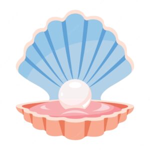 clam-clipart-a-pink-shell-with-pearl-inside