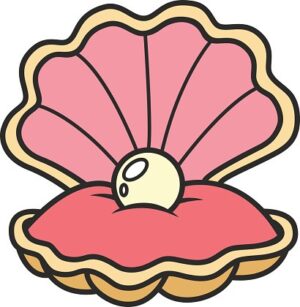 clam-clipart-a-pink-shell-with-pearl-inside-two