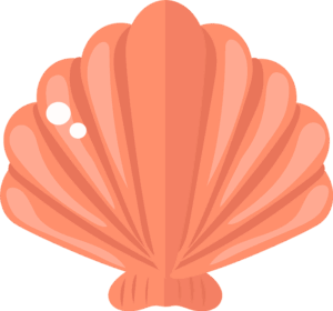 clam-clipart-a-pink-shell-with-white-dot-on-it